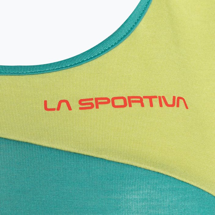 Maglietta da arrampicata La Sportiva Charm Tank donna pomodoro ciliegia/laguna 3