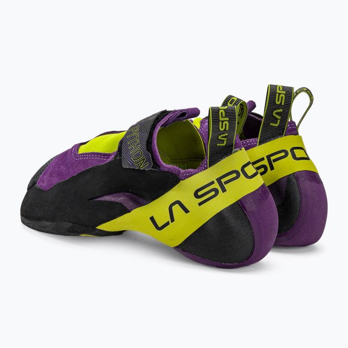 Scarpa da arrampicata La Sportiva da uomo Python purple/lime punch 3