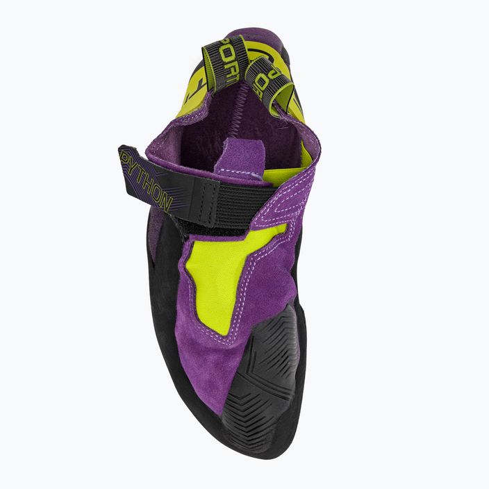 Scarpa da arrampicata La Sportiva da uomo Python purple/lime punch 6