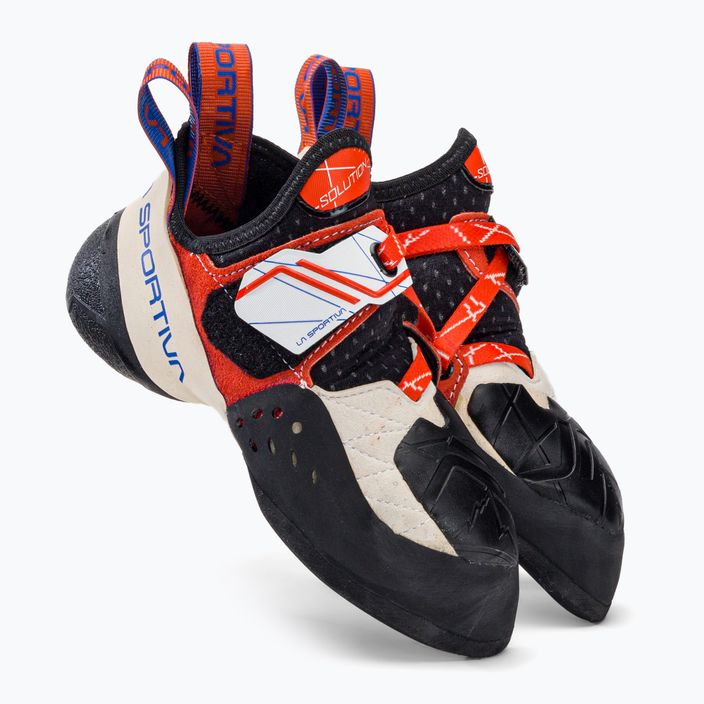 Scarpa da arrampicata La Sportiva donna Solution white/lily orange 4