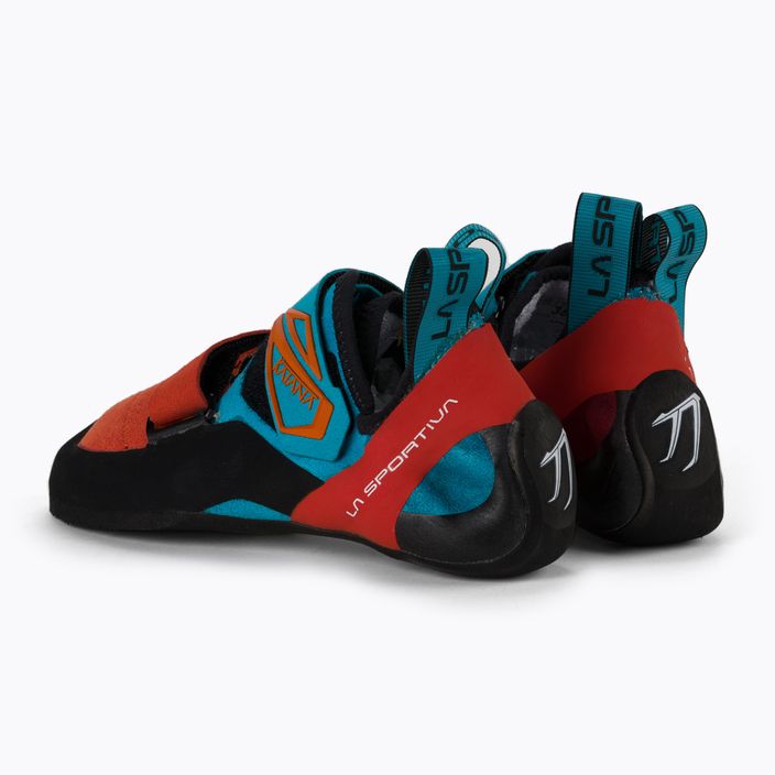 La Sportiva Katana, scarpetta da arrampicata color mandarino/blu tropicale 3