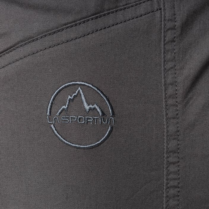 Pantaloni da arrampicata La Sportiva Roots da uomo carbonio/argento 3
