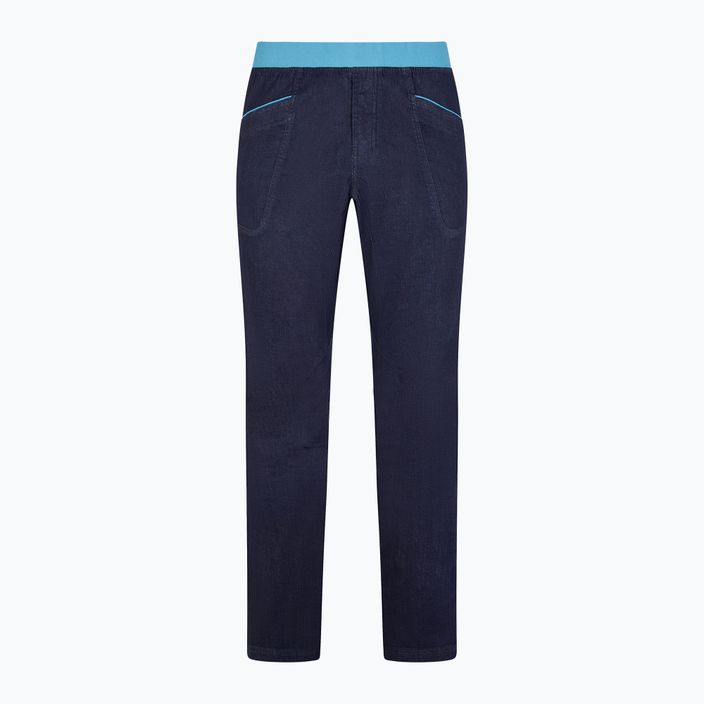 Pantaloni da arrampicata La Sportiva Cave Jeans uomo jeans/topazio