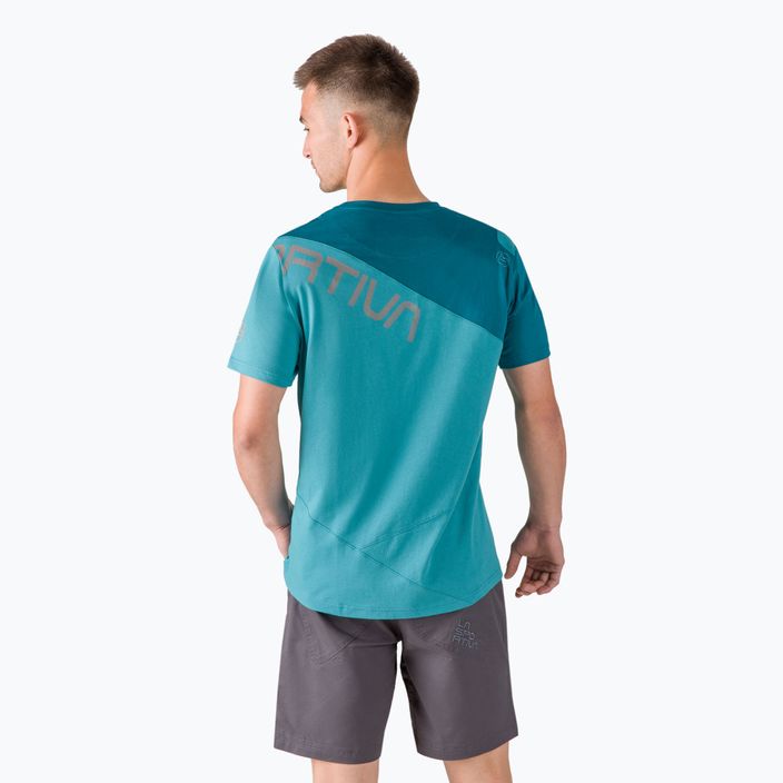 Camicia da arrampicata La Sportiva da uomo Float topaz space blue 3