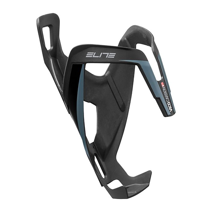 Portaborraccia Elite Vico Carbon opaco/grafica blu 2