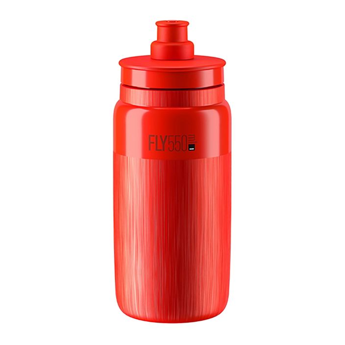 Elite FLY Tex 550 ml bottiglia da bici con logo rosso/grigio 2