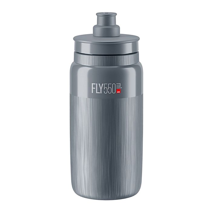 Bottiglia da bicicletta Elite FLY Tex 550 ml logo grigio/grigio 2