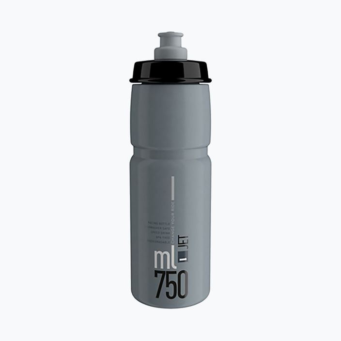 Bottiglia da bicicletta Elite Jet 750 ml logo grigio/nero