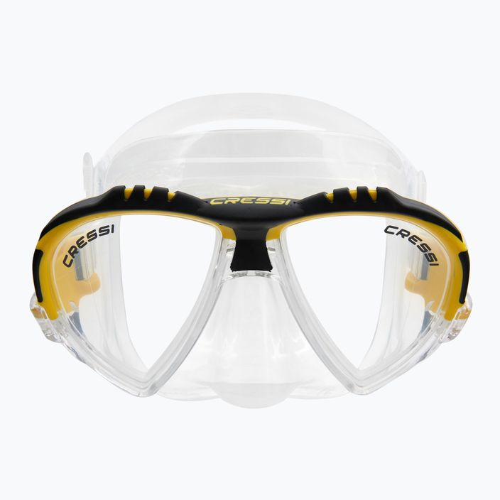 Maschera subacquea Cressi Matrix giallo/chiaro 2