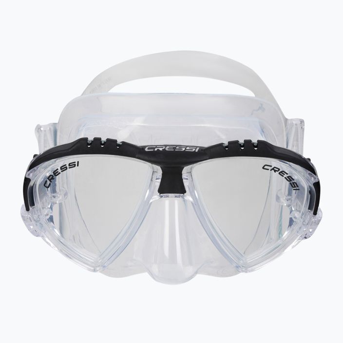 Maschera subacquea Cressi Matrix trasparente/nera 2