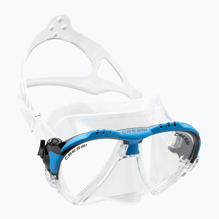 Maschera subacquea Cressi Matrix chiara/acquamarina 6