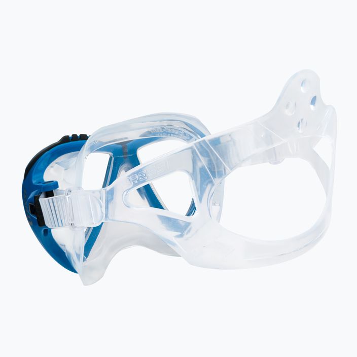 Maschera subacquea Cressi Lince trasparente/blu 4