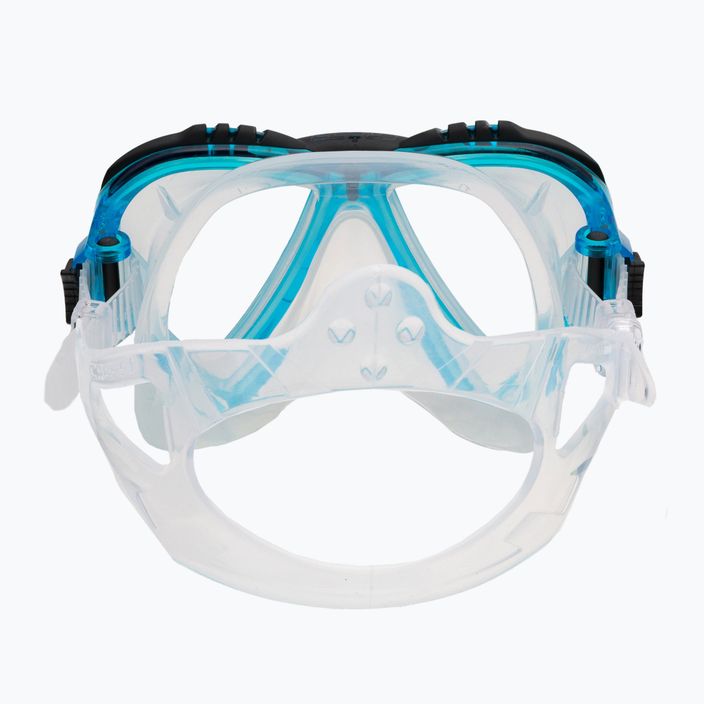 Maschera subacquea Cressi Lince trasparente/acquamarina 5