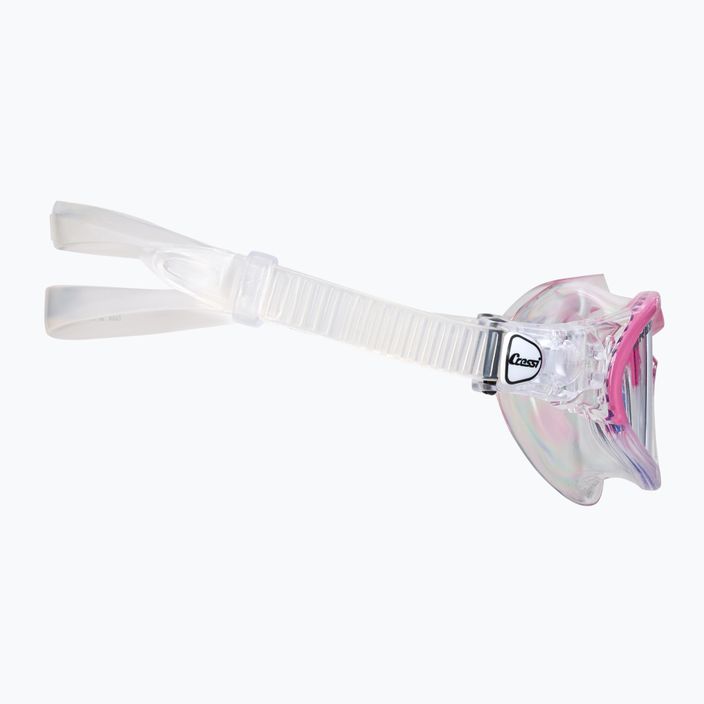 Maschera da bagno per bambini Cressi Mini Cobra chiara/rosa 3