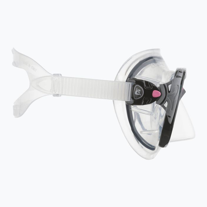 Maschera subacquea Cressi Big Eyes Evolution trasparente/rosa 3