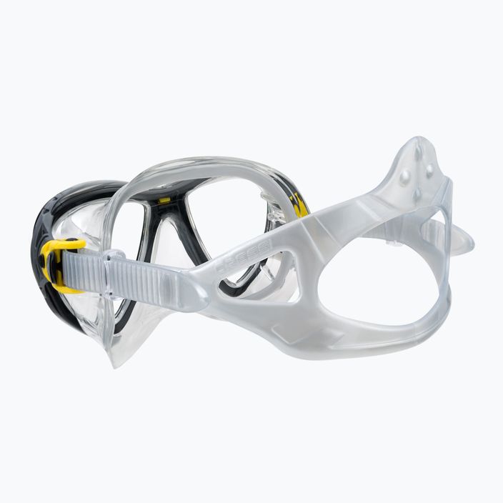 Cressi Big Eyes Evolution maschera subacquea cristallo/giallo 4