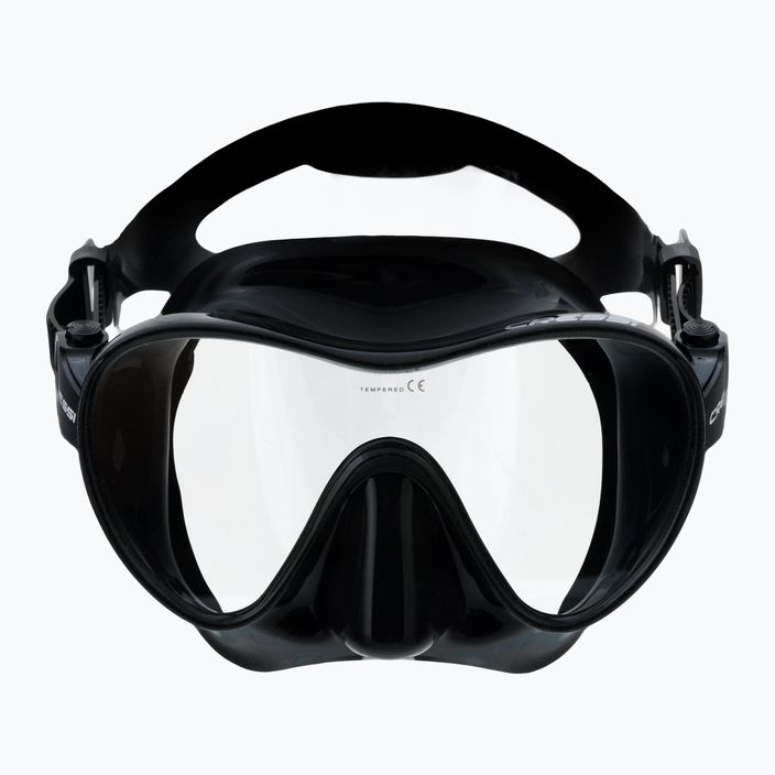 Cressi F1 maschera subacquea nera 2