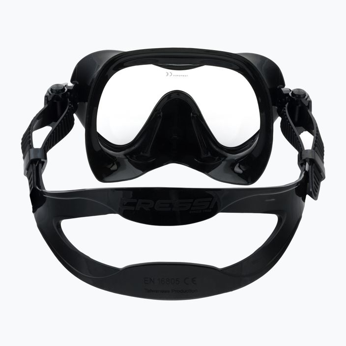 Cressi F1 maschera subacquea nera 5