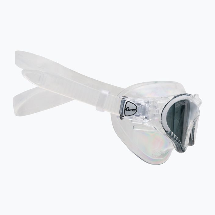 Maschera da nuoto Cressi Cobra trasparente/bianco fumé 3