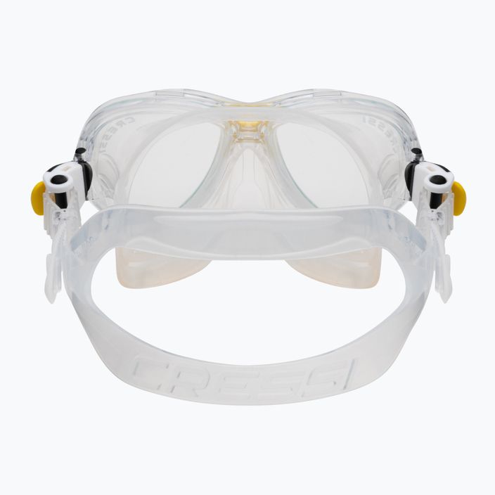 Kit snorkel Cressi Marea per bambini + Top trasparente/giallo 5