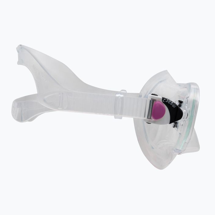 Kit snorkeling per bambini Cressi Marea + Top trasparente/rosa 3