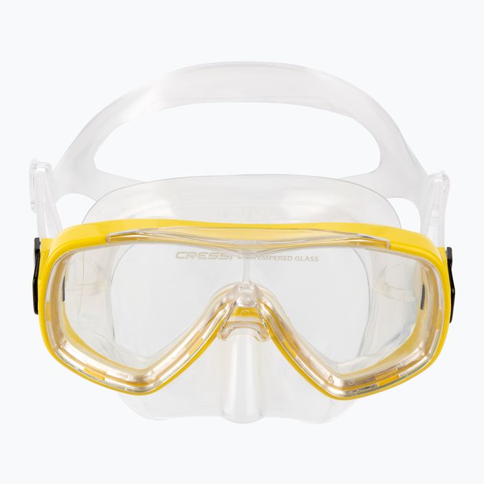 Kit snorkeling per bambini Cressi Onda + Mexico chiaro/giallo 2