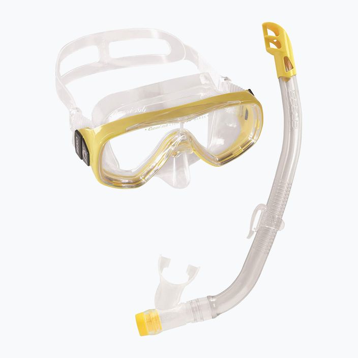 Kit snorkeling per bambini Cressi Onda + Mexico chiaro/giallo 9