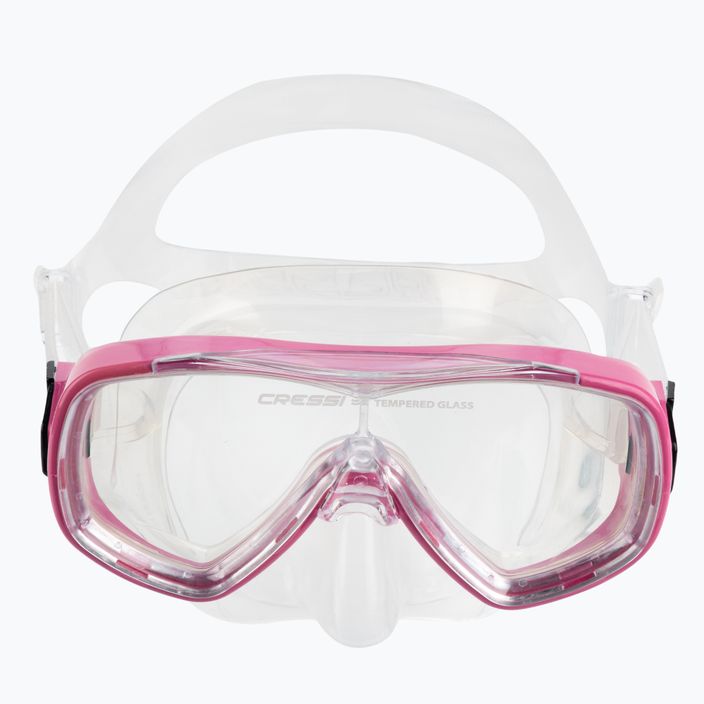 Set da snorkeling per bambini Cressi Ondina + Top trasparente/rosa 2