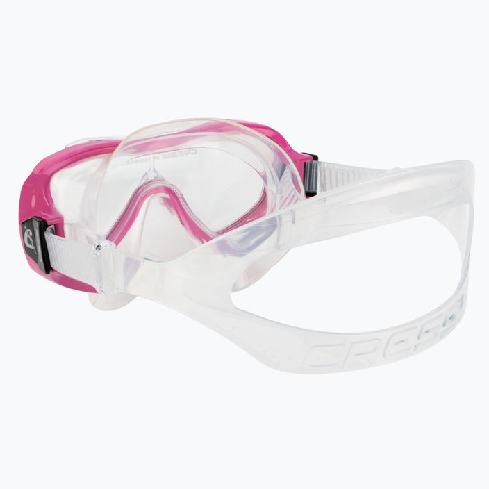 Set da snorkeling per bambini Cressi Ondina + Top trasparente/rosa 4