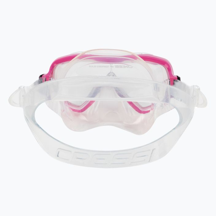 Set da snorkeling per bambini Cressi Ondina + Top trasparente/rosa 5