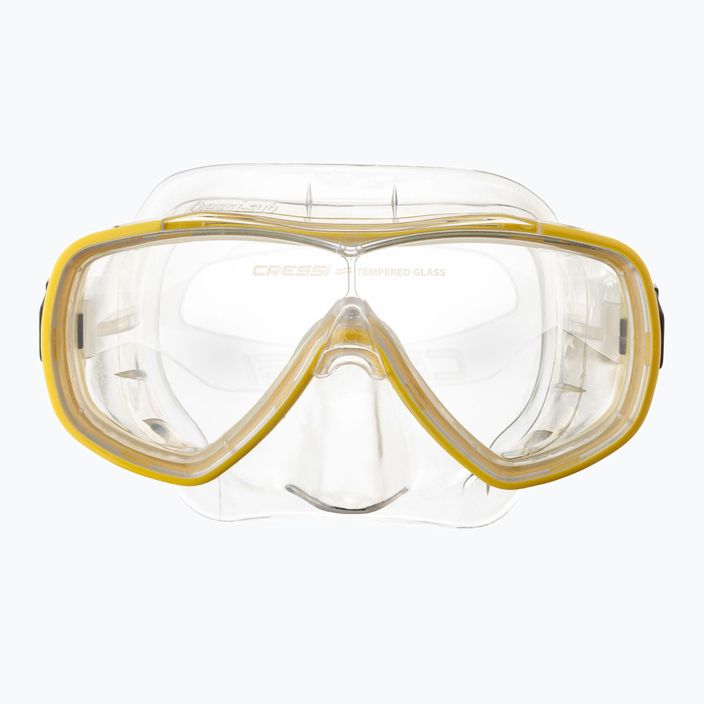 Maschera subacquea Cressi Onda chiara/gialla 2