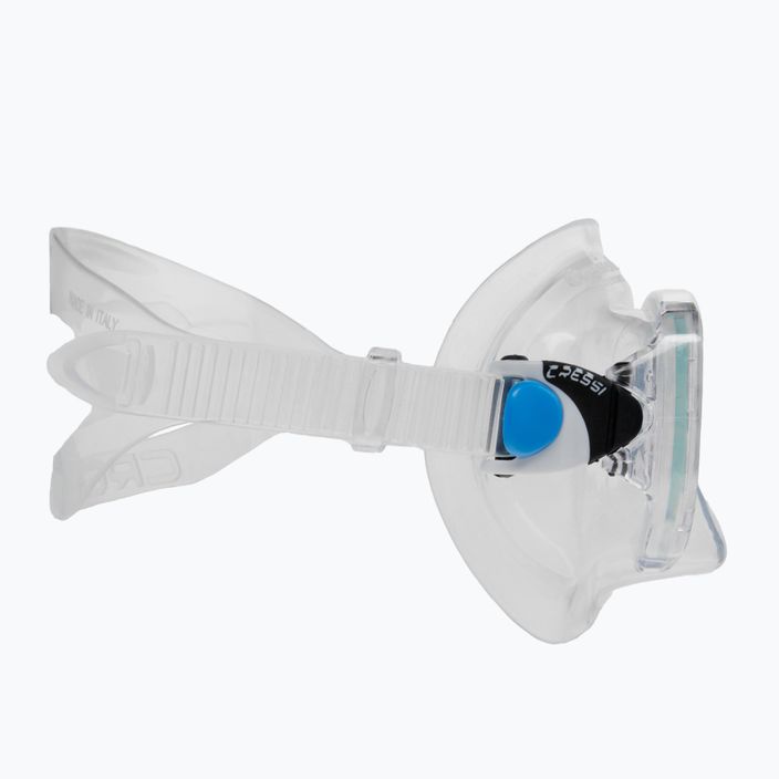 Maschera subacquea Cressi Marea trasparente/blu 3
