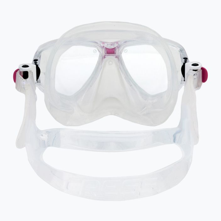 Maschera subacquea Cressi Marea trasparente/rosa 5