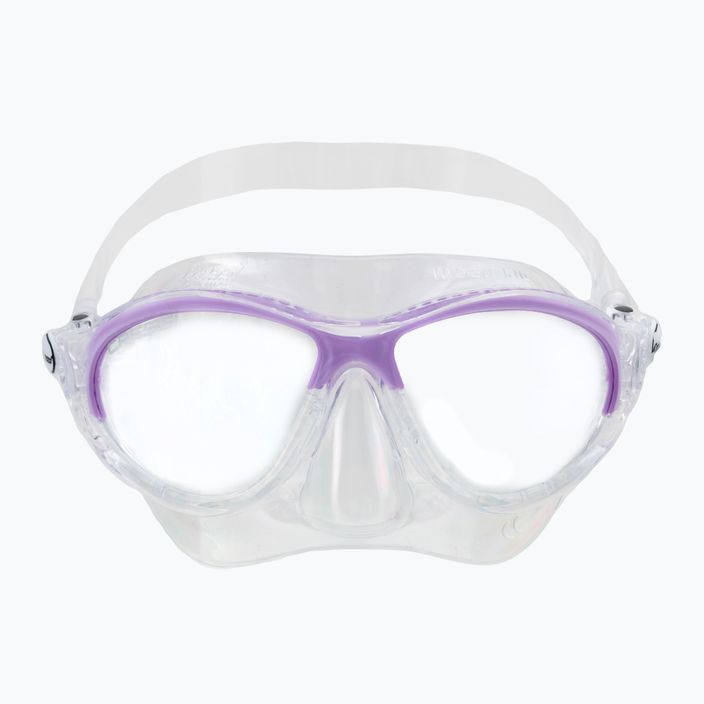 Maschera subacquea per bambini Cressi Moon sil. clear/lilac 2