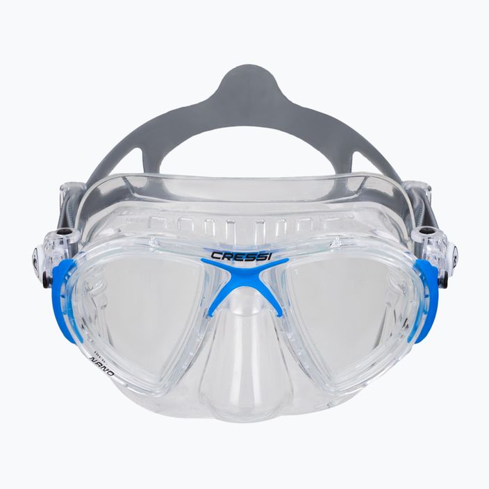 Maschera subacquea Cressi Nano crystal/blu 2