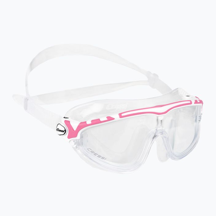 Maschera da bagno Cressi Skylight trasparente/bianco/rosa