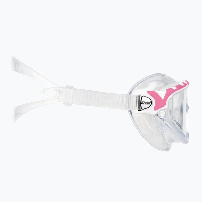 Maschera da bagno Cressi Skylight trasparente/bianco/rosa 3