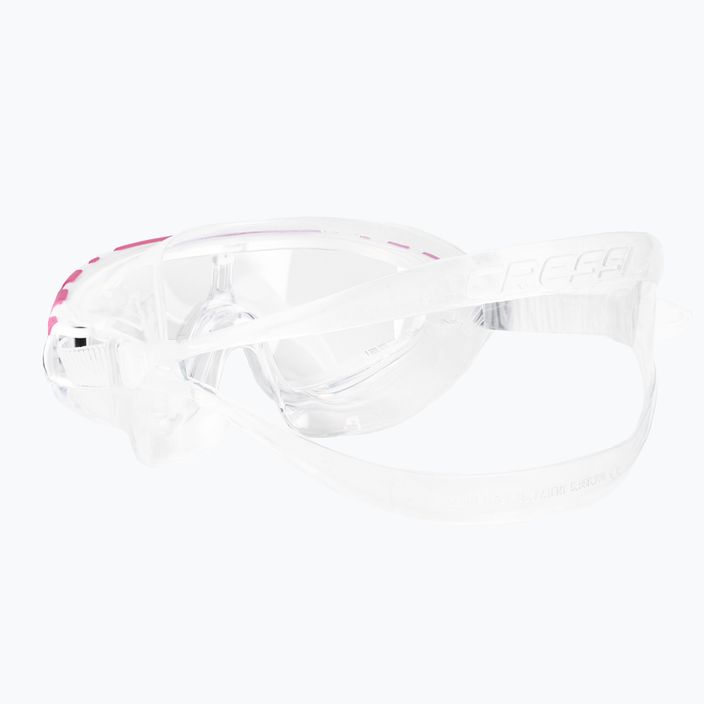 Maschera da bagno Cressi Skylight trasparente/bianco/rosa 4