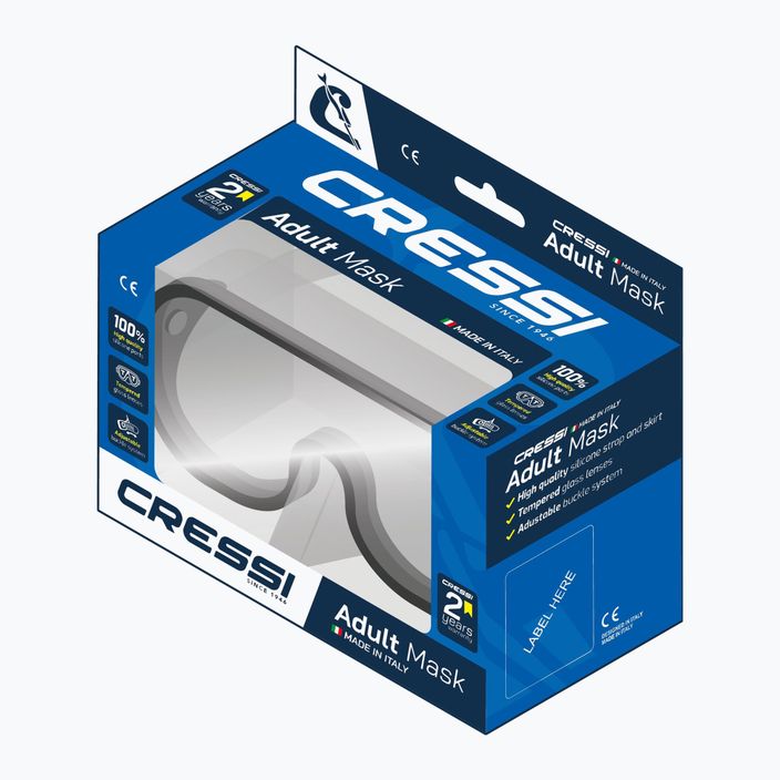 Maschera subacquea Cressi Ocean trasparente/nera 2