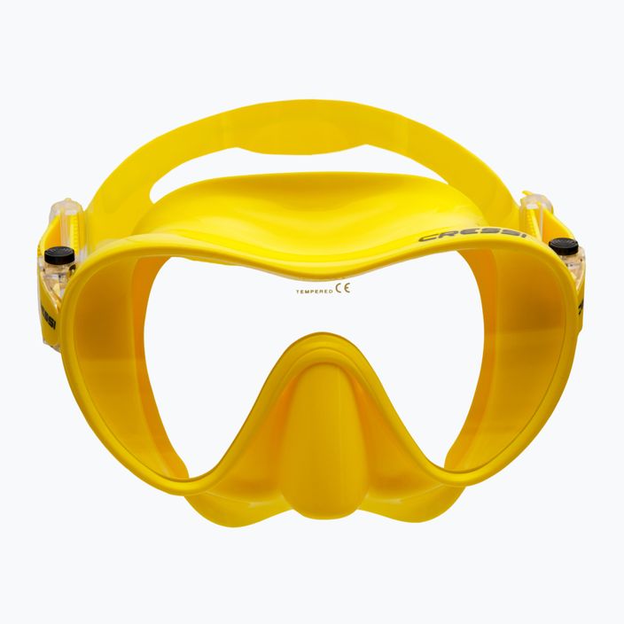 Maschera subacquea Cressi F1 giallo 2