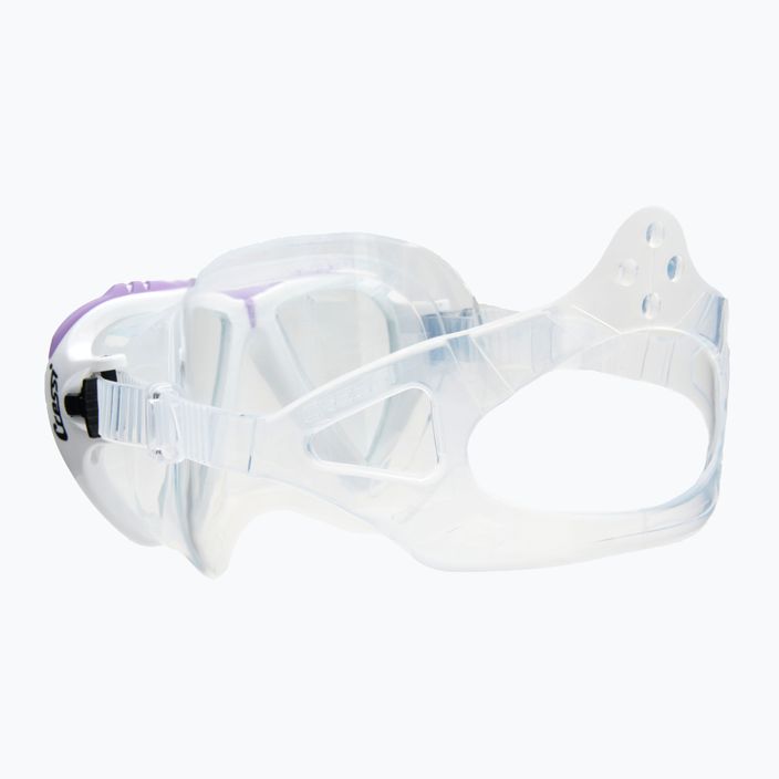 Maschera subacquea Cressi Lince trasparente/bianco/lilla 4