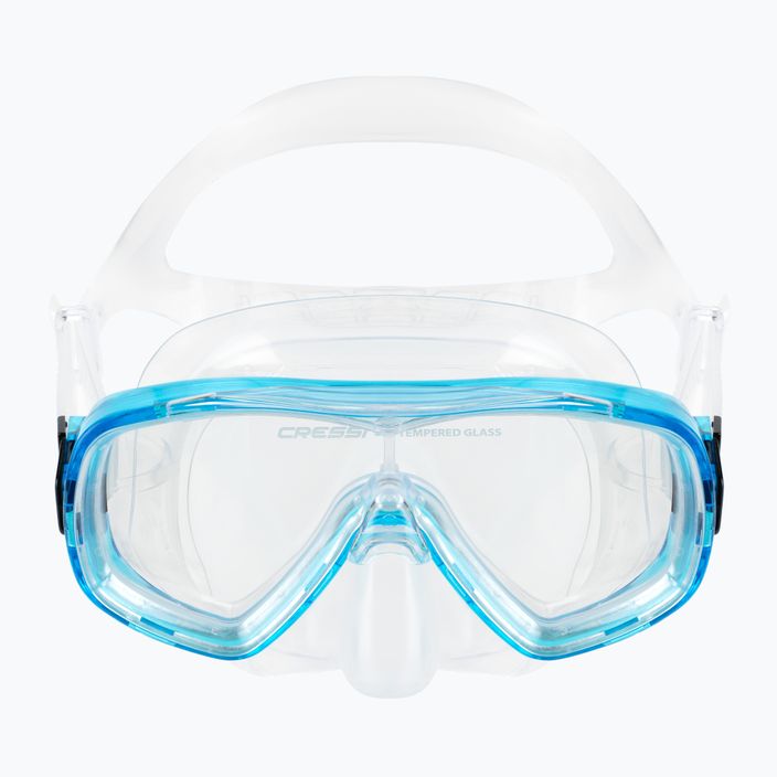 Set da snorkeling per bambini Cressi Ondina + Top trasparente/acquamarina 2