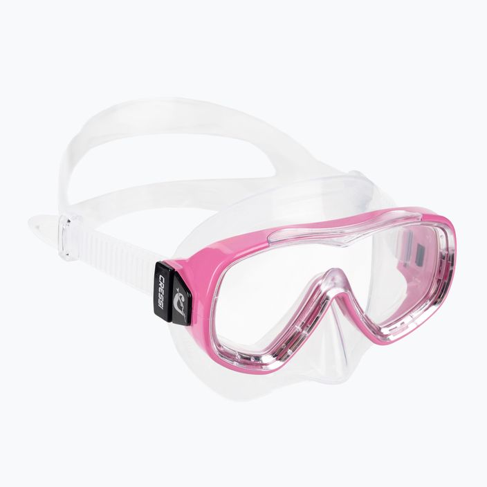 Maschera da snorkeling per bambini Cressi Piumetta argento/rosa