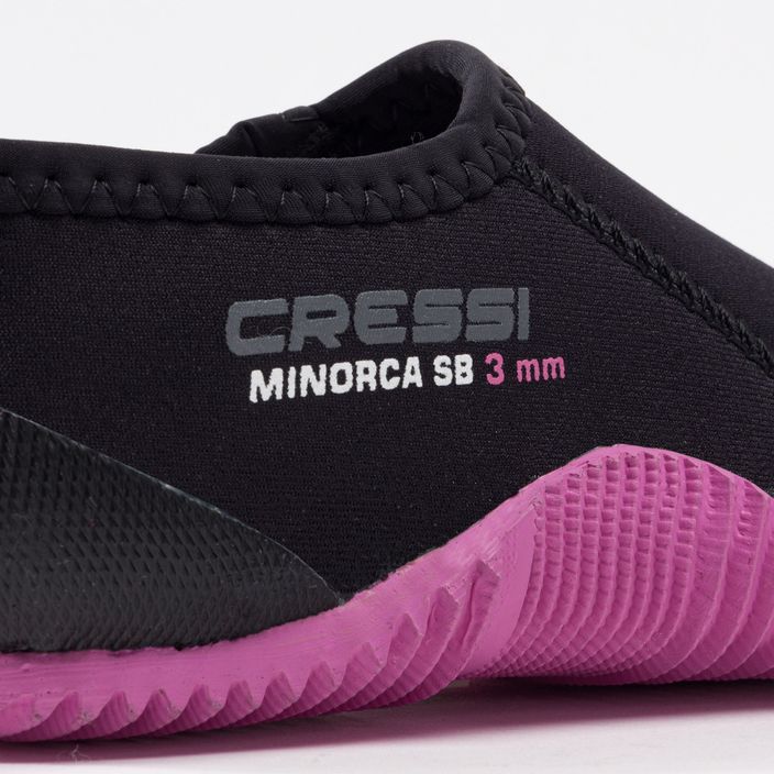 Cressi Minorca Shorty 3 mm nero/rosa scarpe in neoprene 7