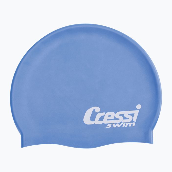 Cuffia da nuoto per bambini Cressi Silicone Cap azzurro 2