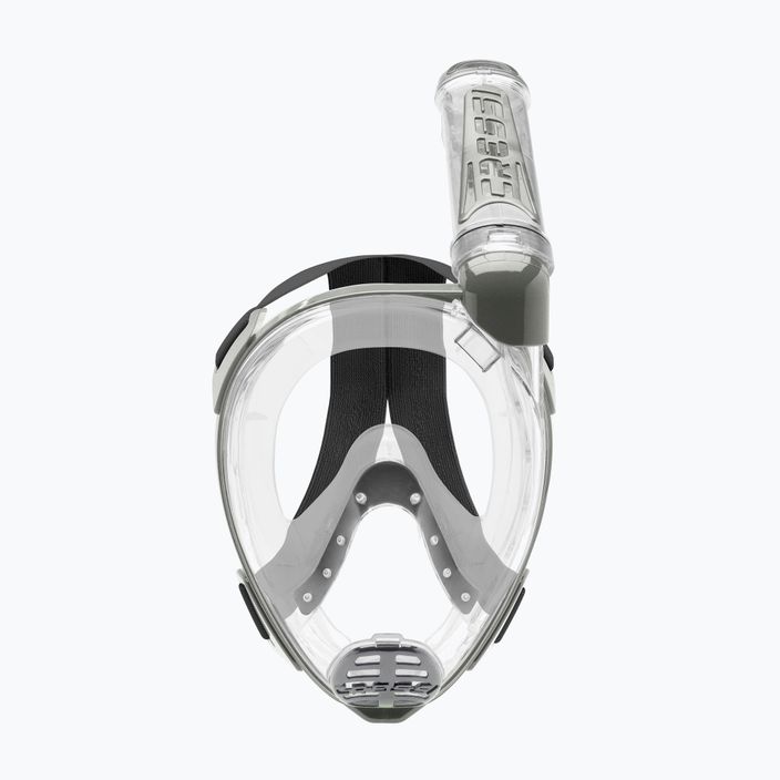 Maschera da snorkeling Cressi Duke Dry Full Face trasparente/argento 6