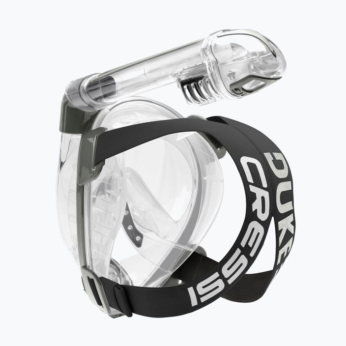 Maschera da snorkeling Cressi Duke Dry Full Face trasparente/argento 8