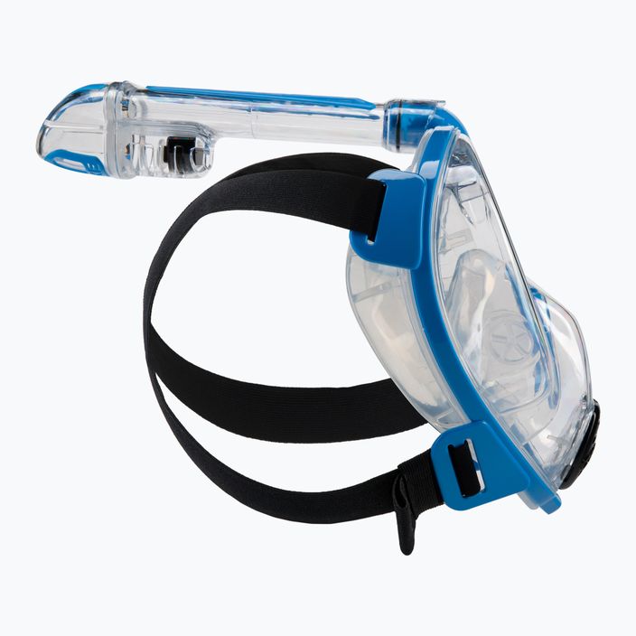 Maschera da snorkeling Cressi Duke Dry Full Face trasparente/blu 3