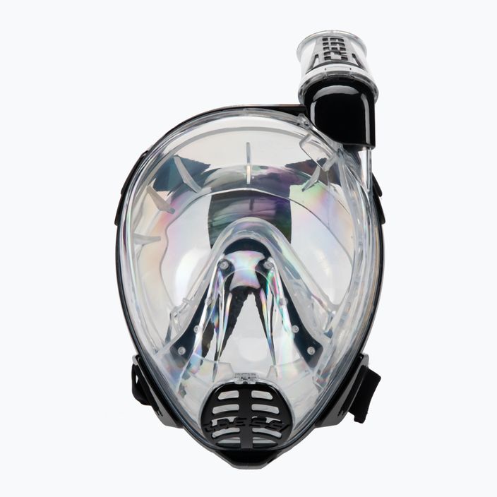 Maschera da snorkeling Cressi Duke Dry Full Face trasparente/nera 2