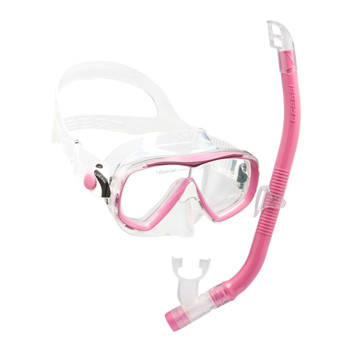 Kit snorkeling per bambini Cressi Estrella + Top rosa 2
